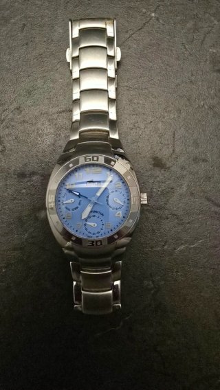 Reloj Lotus Azul y Plateado