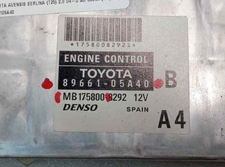 520702 centralita motor 8966105a40 toyota avensis