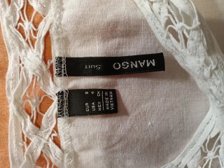 Vestido blanco con encaje