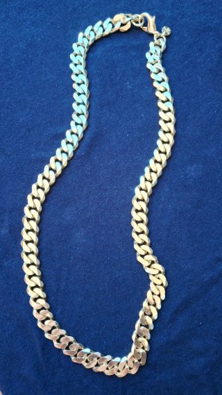 Collar Cadena Gourmette 18k Oro Dublé 13mm