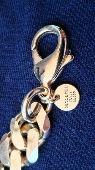 Collar Cadena Gourmette 18k Oro Dublé 13mm