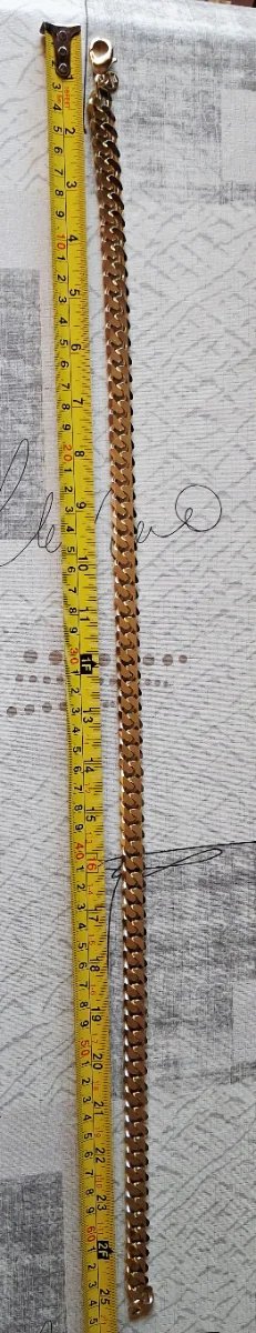 Collar Cadena Gourmette 18k Oro Dublé 13mm