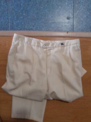Pantalones Burberry Beige