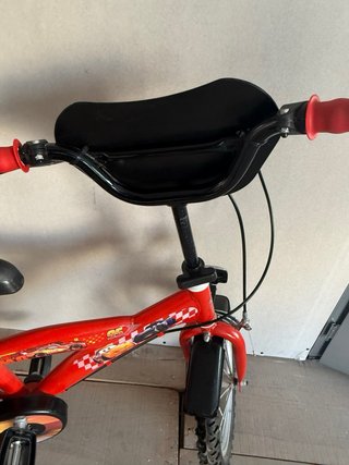 Bicicleta niño Cars rayo mcqueen con ruedines 12”