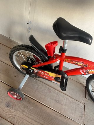 Bicicleta niño Cars rayo mcqueen con ruedines 12”