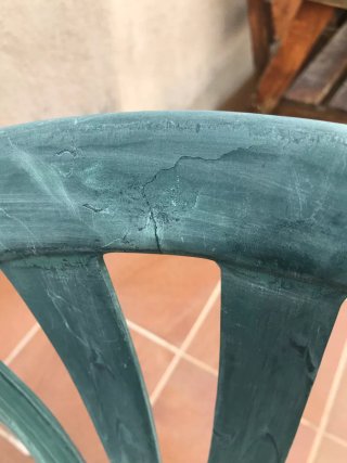 4 Sillas de exterior verde