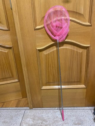 Red de pesca extensible rosa