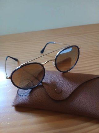 Gafas de Sol Ray Ban RB3647N Azul/Dorado