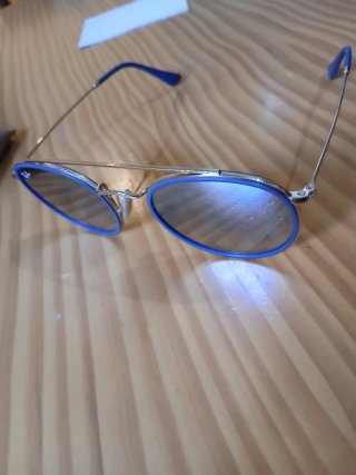 Gafas de Sol Ray Ban RB3647N Azul/Dorado