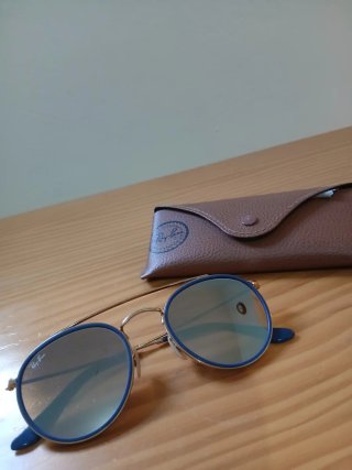 Gafas de Sol Ray Ban RB3647N Azul/Dorado