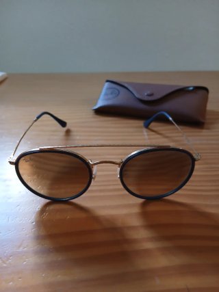 Gafas de Sol Ray Ban RB3647N Azul/Dorado