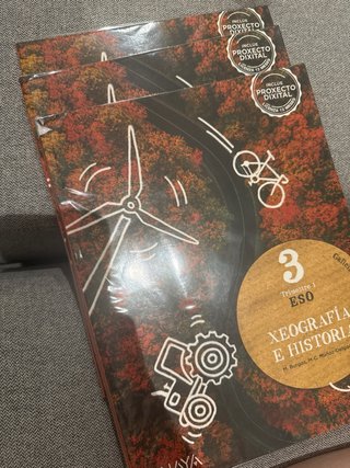 Libros trimestres xeografia e historia 3 ESO ANAYA