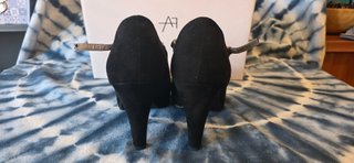 Zapatos Negros Tacón Pulsera Talla 39
