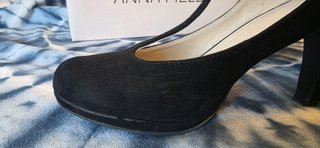 Zapatos Negros Tacón Pulsera Talla 39