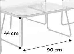 Mesa de centro exterior de diseño Nueva a estrenar