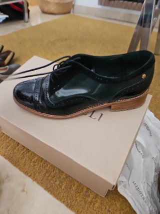 Zapatos Oxford Negros Mujer