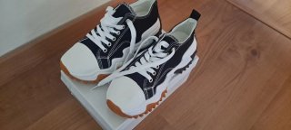 Converse Plataforma Negras y Blancas