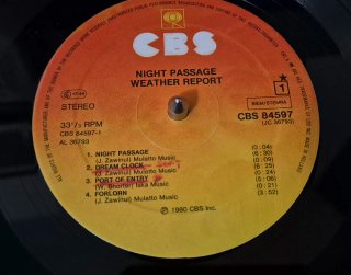 Weather Report - Night Passage LP