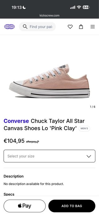Converse All Star Rosa Palo Tela T.40 (19)