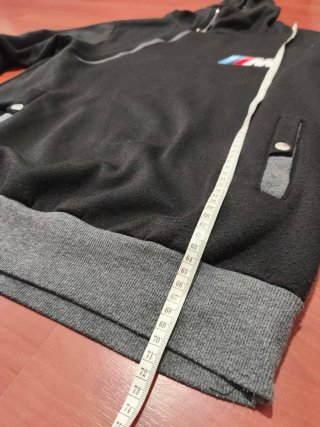 Sudadera logo BMW Negra y Gris