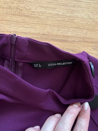 Vestido Sfera morado sin mangas