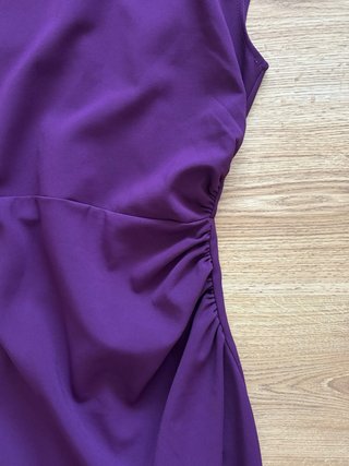 Vestido Sfera morado sin mangas