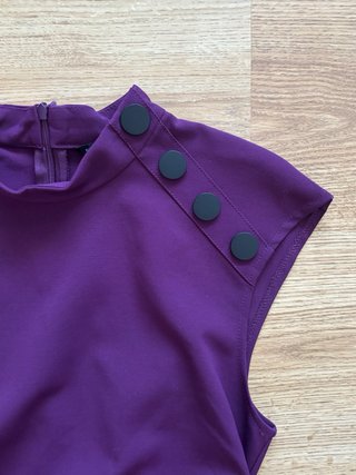 Vestido Sfera morado sin mangas