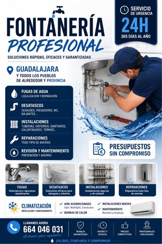 FONTANERO URGENCIAS 24H GUADALAJARA