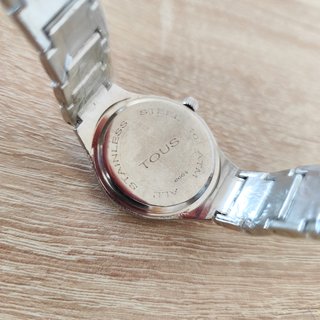 Reloj Oso Rosa y Plateado