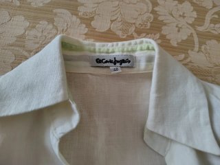 Chaqueta Lino Blanca y Verde