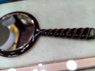 Specchio vintage manico tortiglione