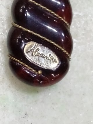 Specchio vintage manico tortiglione