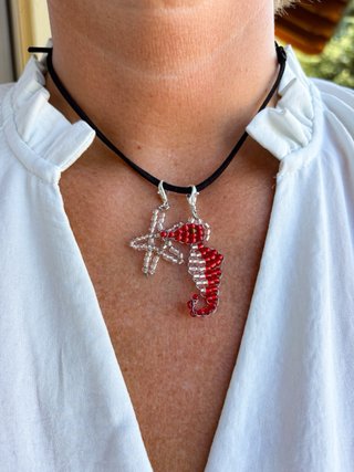 Collana cavalluccio marino e stella marina