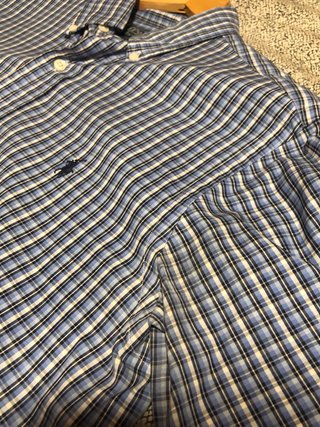 Camisa Polo Ralph Lauren cuadros azul