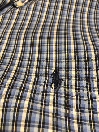 Camisa Polo Ralph Lauren cuadros azul