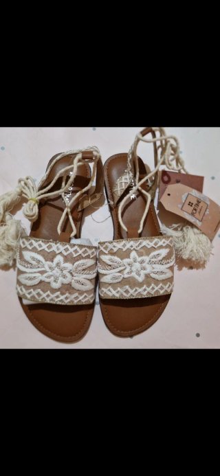 Sandalias boho For Time Talla 37. Nuevas