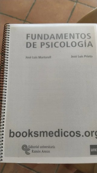 Fundamentos Psicología. Acceso Uned mayores 25.