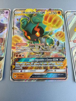 Lote Cartas Pokémon Sol y Luna GX