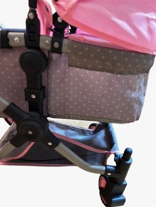 Carrito de muñecas Eurekakids rosa