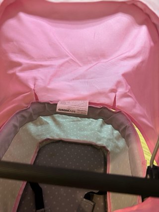 Carrito de muñecas Eurekakids rosa