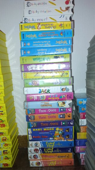 Lote Cintas VHS Infantiles y Educativas