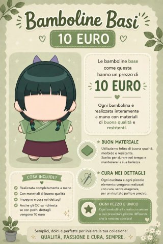 Bambole di feltro anime