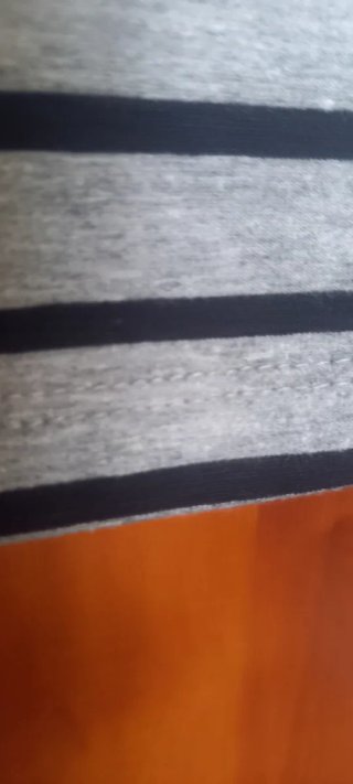 Falda El Corte Inglés rayas gris y negro
