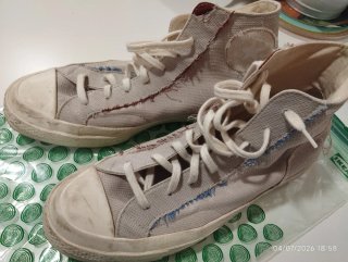 Botas Converse Lona Beige Multicolor