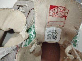 Botas Converse Lona Beige Multicolor