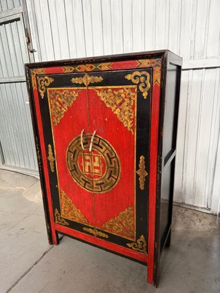 Armario Tibetano Antiguo Madera