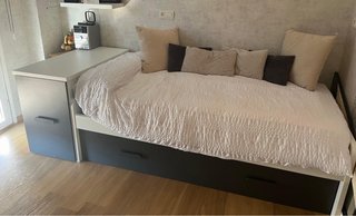 Letto a castello con scrivania ausiliaria