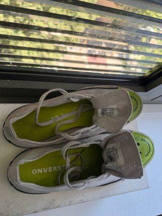 Converse All Star T.41.5 Gris Detalle Verde (19)