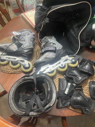 Equipo Patinaje Completo: Patines 37 casco protecc