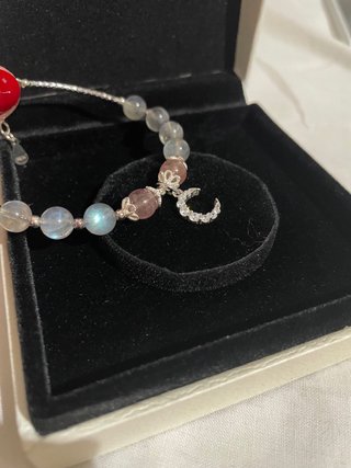 Pulsera plata con bolas. NUEVA